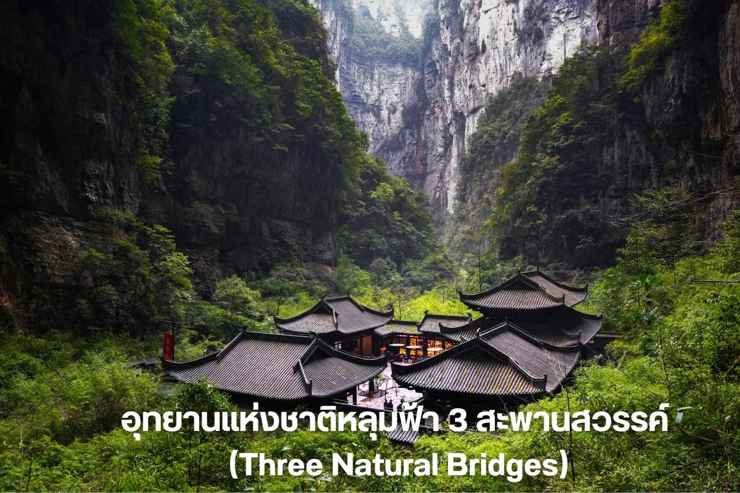 อุทยานแห่งชาติหลุมฟ้า 3 สะพานสวรรค์ (Three Natural Bridges) - อู่หลง